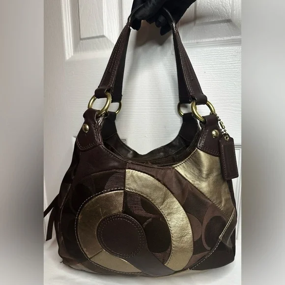 Coach Rare Limited Edition Soho Signature Inlaid Patchwork Hobo shoulder bag GUC - Picture 11 of 15